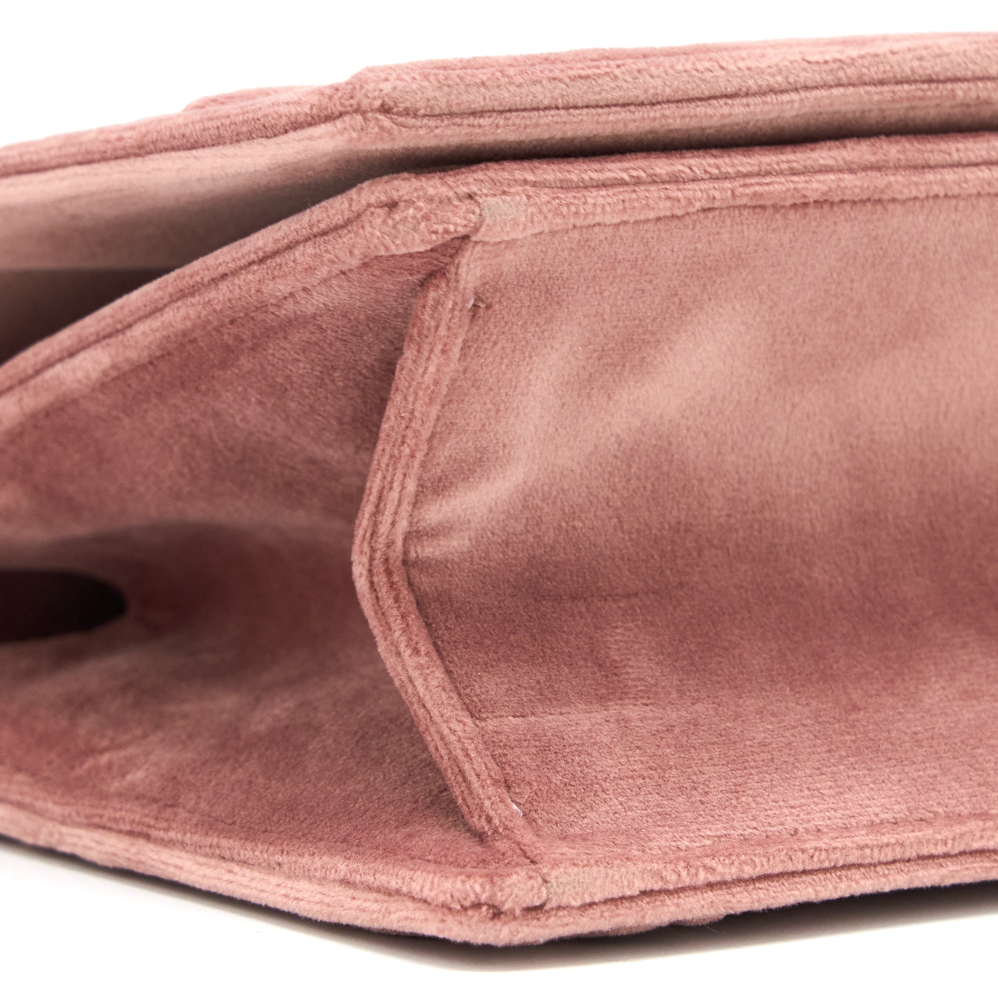 DIOR SMALL DIORAMA VELVET DARK PINK LGHW