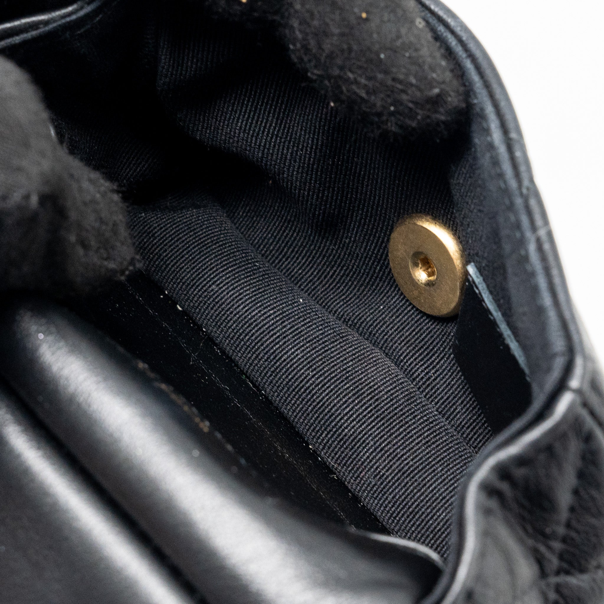 CHANEL TOP HANDLE MINI FLAP BAG WITH CHAIN CALFSKIN BLACK GHW