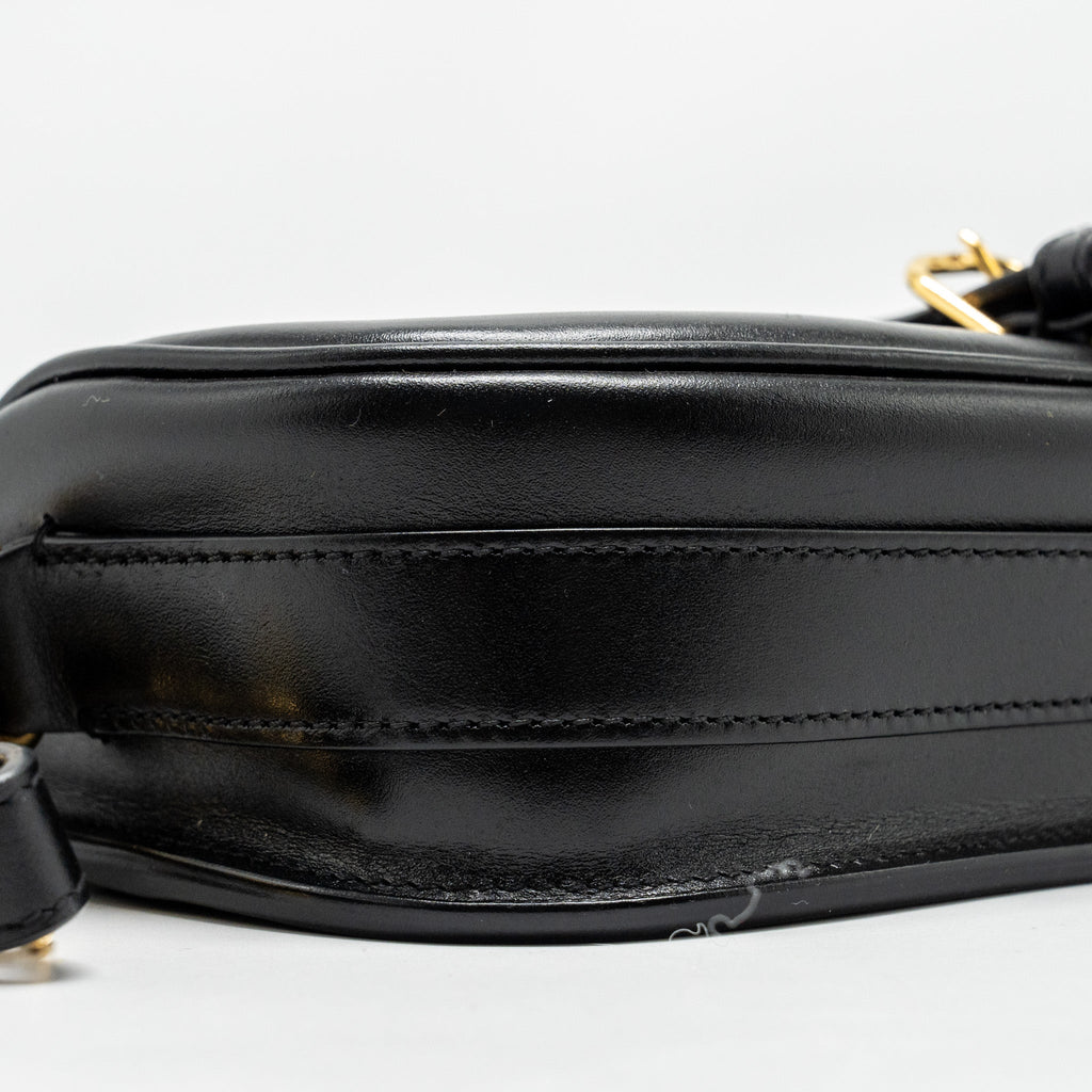 DIOR BOBBY EAST-WEST BAG BOX CALFSKIN BLACK GHW