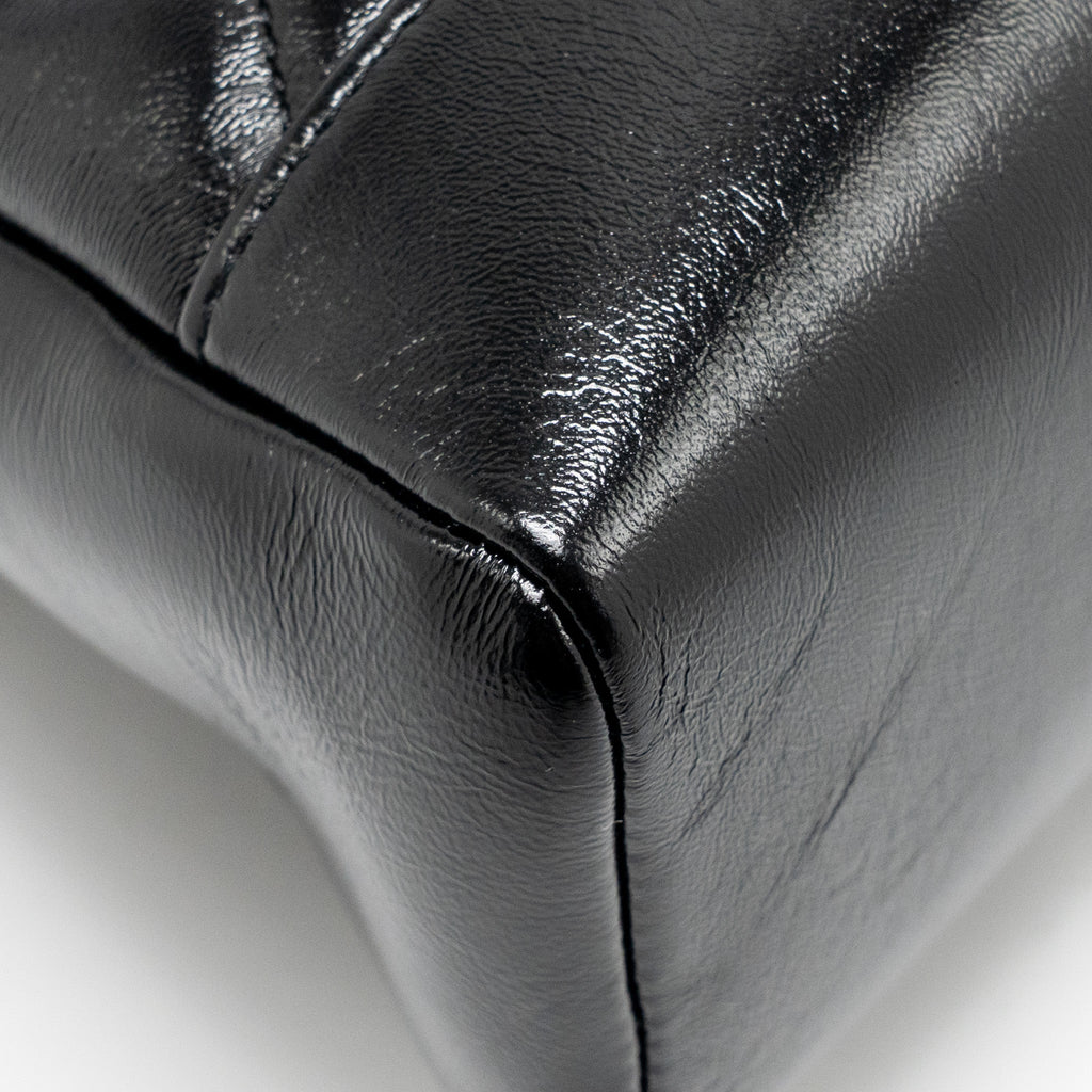 CHANEL MEDIUM 31 BAG SHINY LAMBSKIN BLACK LGHW (MICROCHIP)