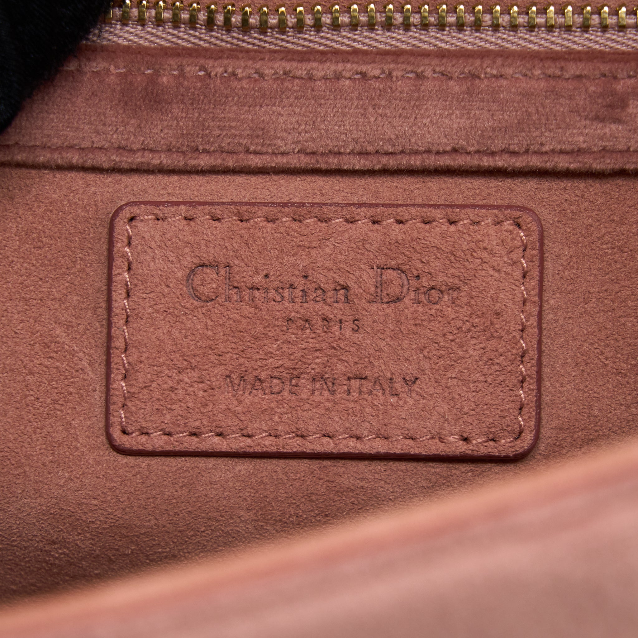 DIOR SMALL DIORAMA VELVET DARK PINK LGHW