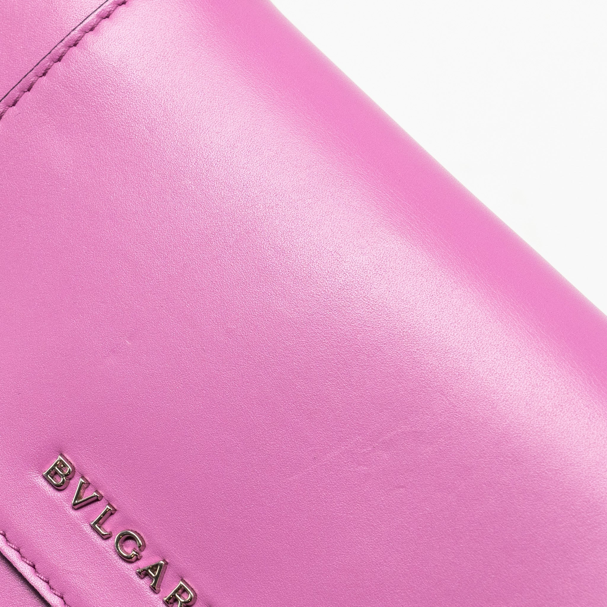 BVLGARI SERPENTI FOREVER CLUTCH WITH CHAIN CALFSKIN PINK SHW