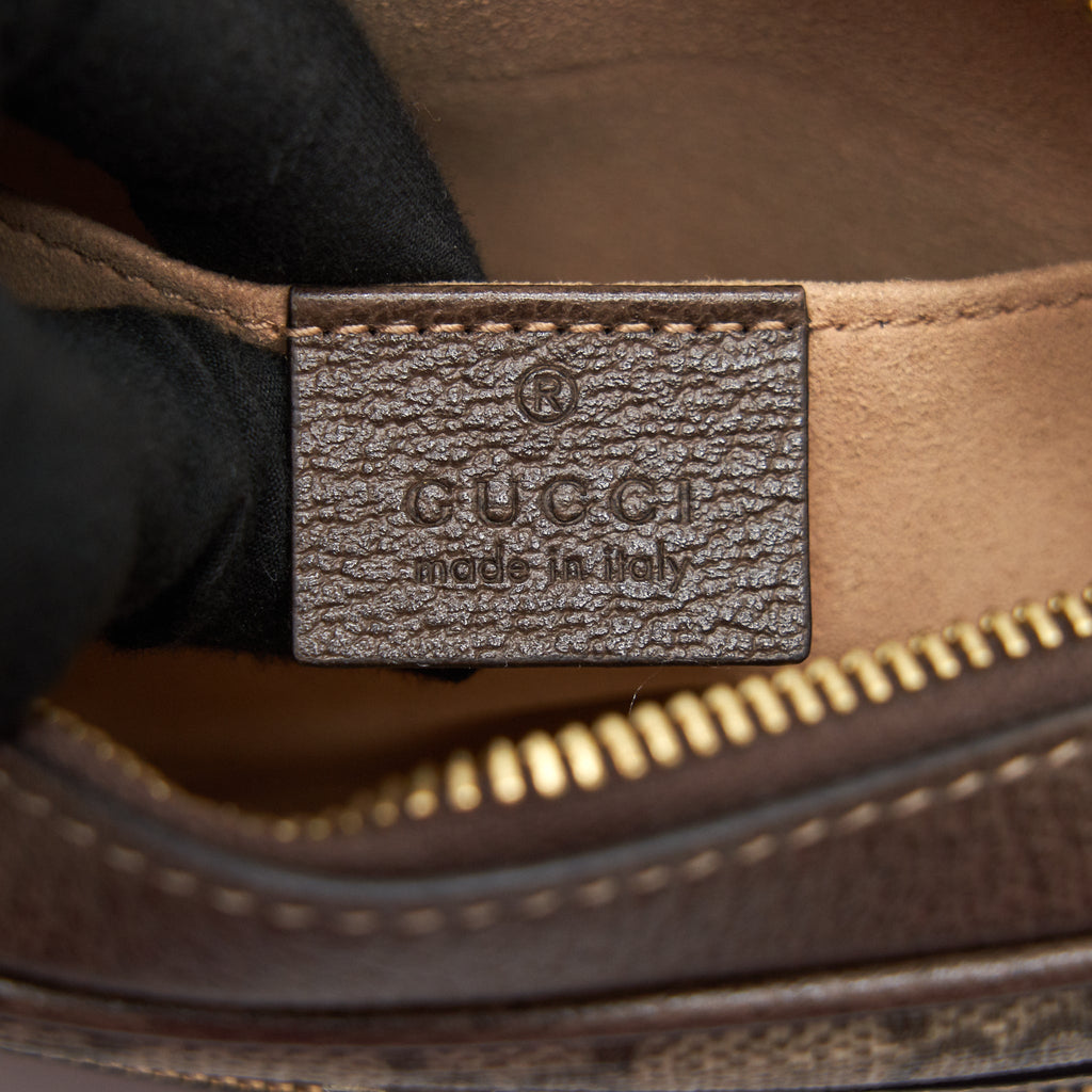 GUCCI OPHIDIA GG SUPREME MINI SHOULDER BAG