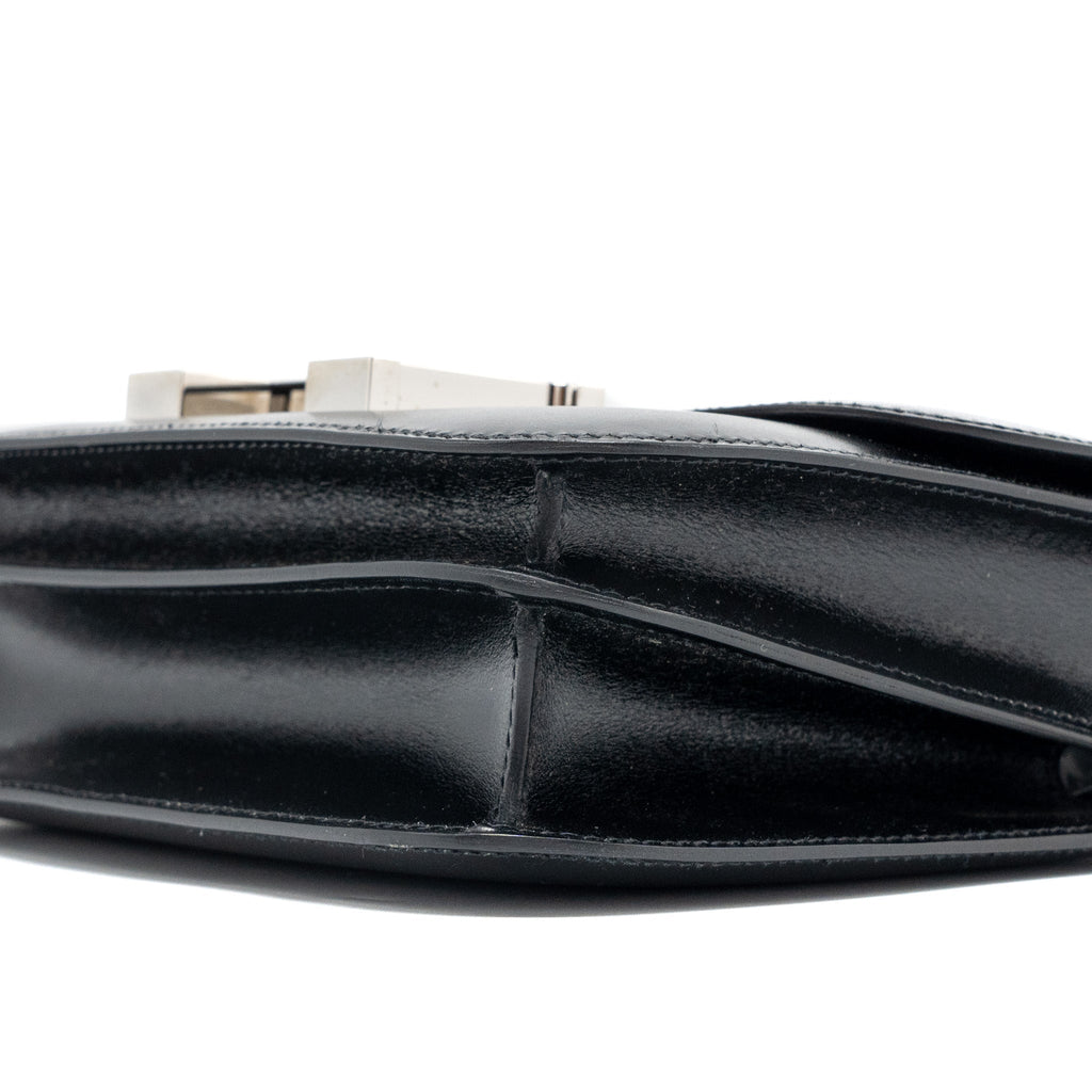 HERMES MINI CONSTANCE BOX CALFSKIN BLACK SHW
