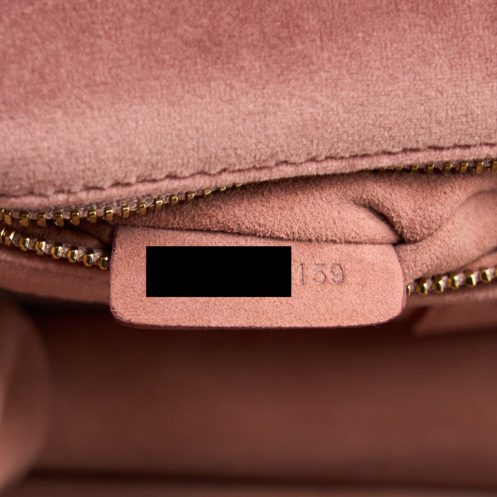 DIOR SMALL DIORAMA VELVET DARK PINK LGHW