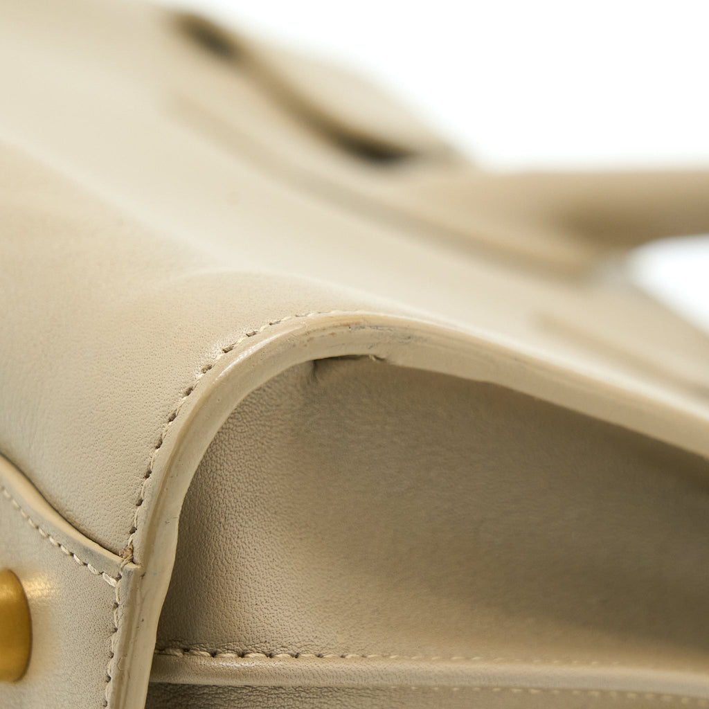 SAINT LAURENT/YSL SAC DE JOUR TOTE BAG BEIGE GHW