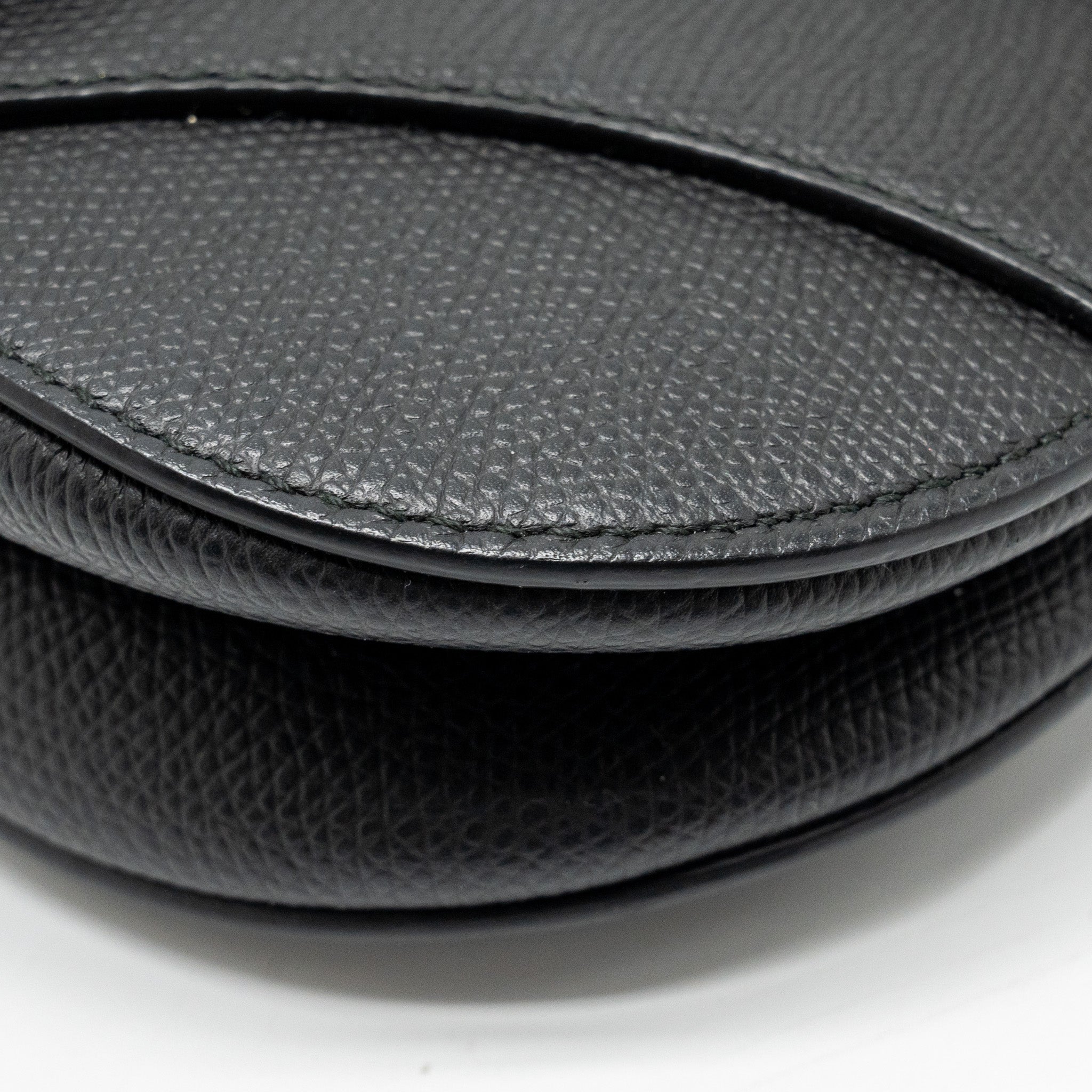 DIOR MINI SADDLE BAG CALFSKIN BLACK GHW