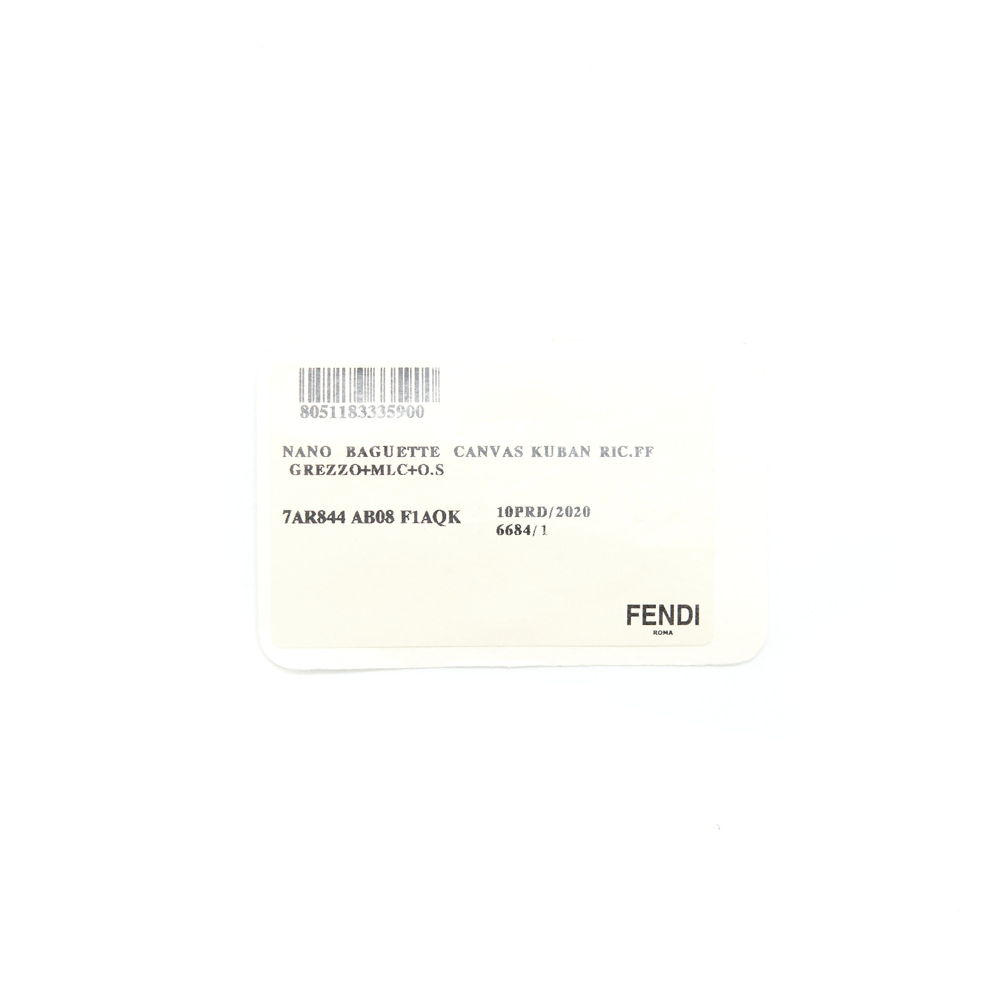 FENDI NANO BAGUETTE CHARM / CROSSBODY BAG