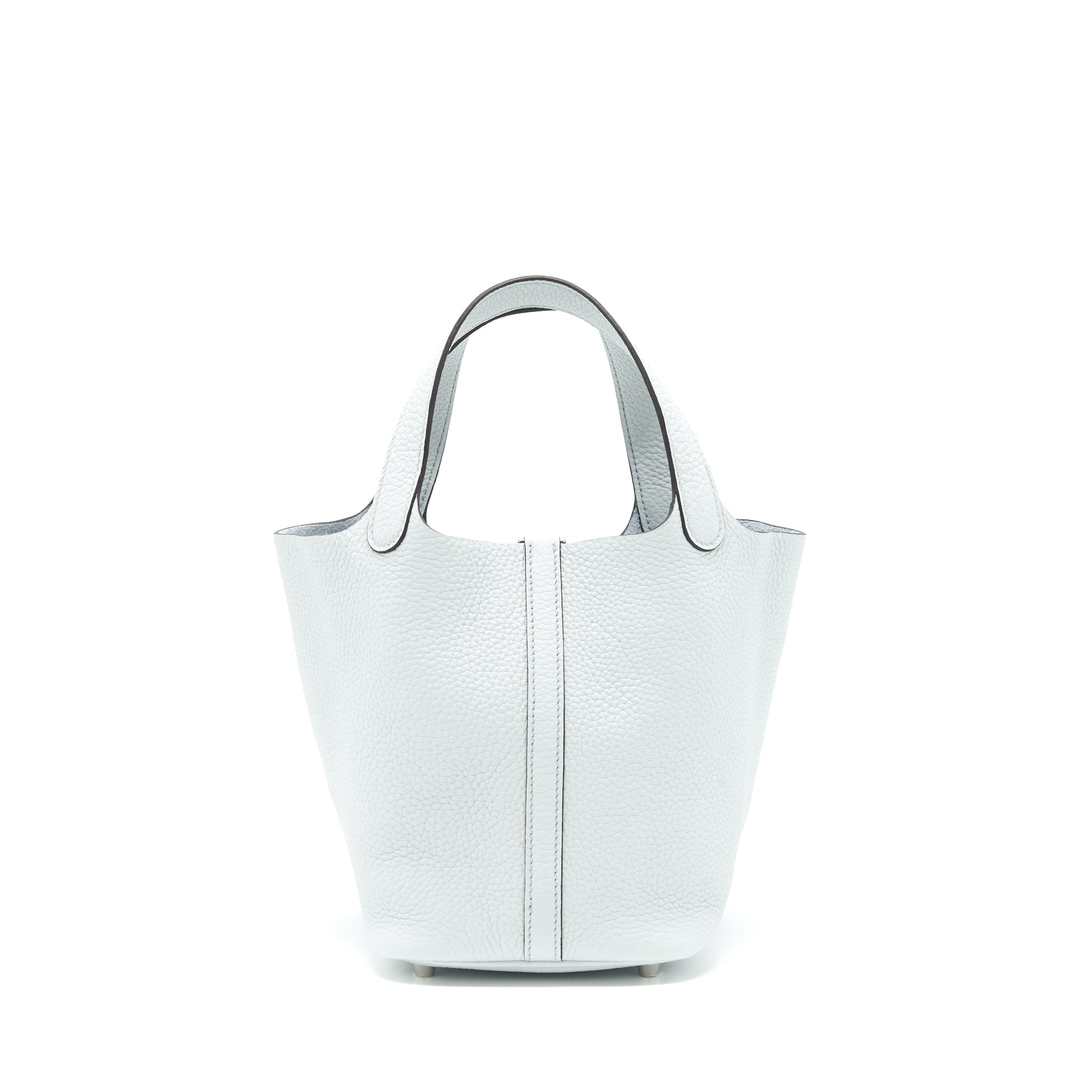 HERMES PICOTIN 18 LOCK BAG BLUE PALE SHW