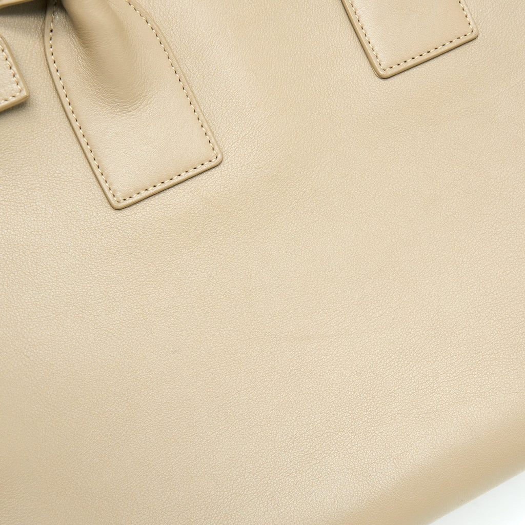 SAINT LAURENT/YSL SAC DE JOUR TOTE BAG BEIGE GHW