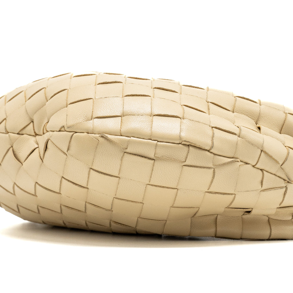 BOTTEGA VENETA MINI JODIE LAMBSKIN BEIGE GHW