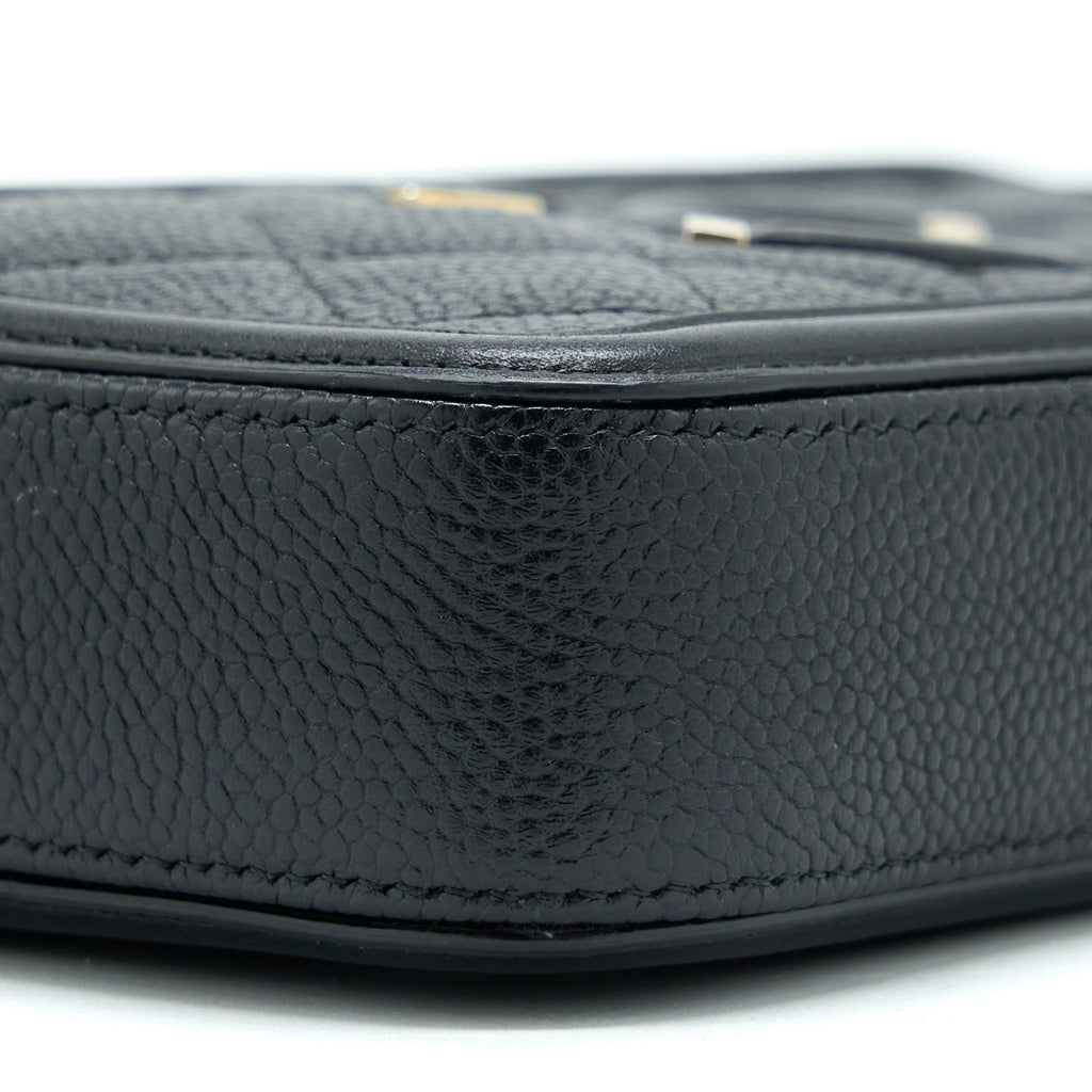 CHANEL FILIGREE LONG WALLET ON CHAIN CAVIAR BLACK GHW
