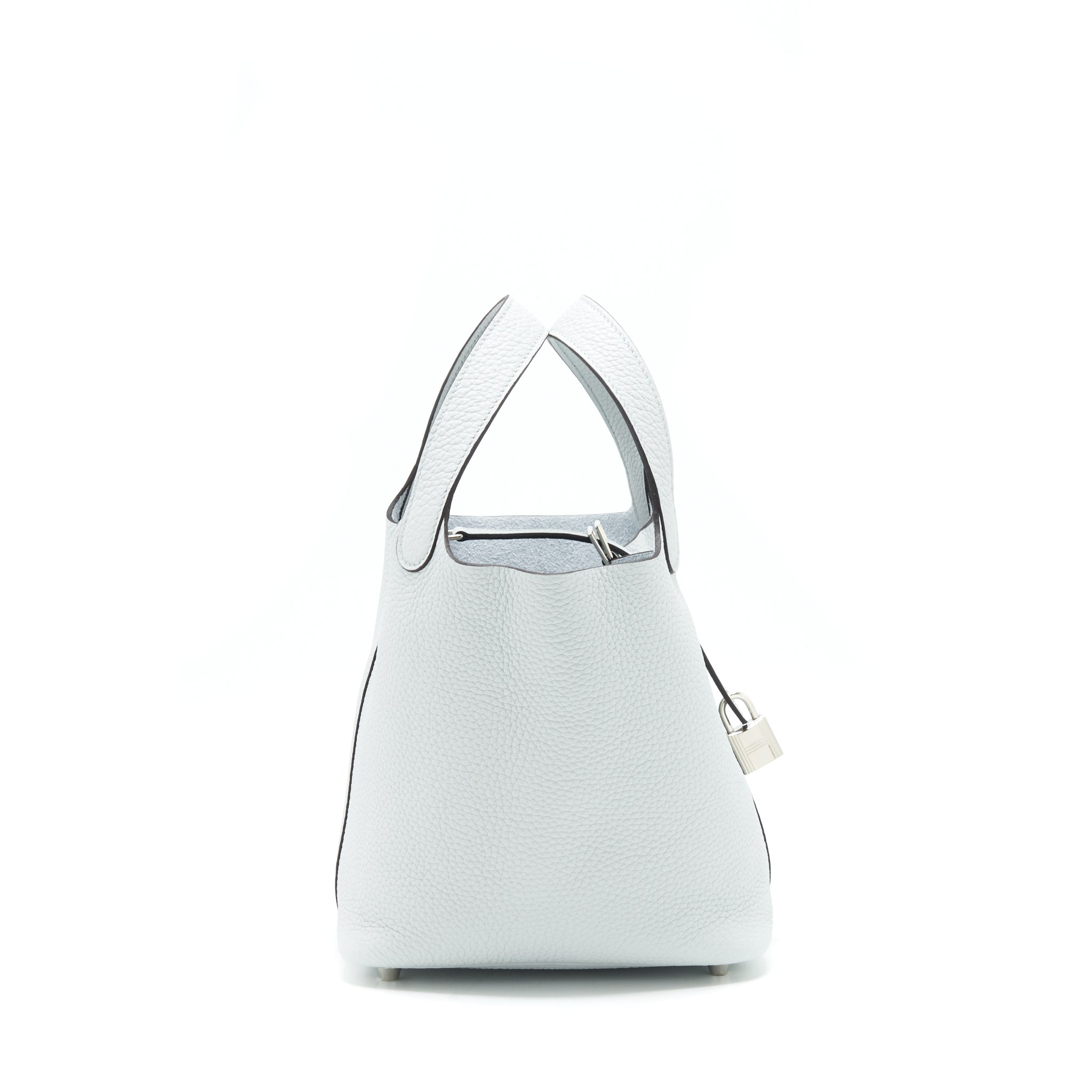 HERMES PICOTIN 18 LOCK BAG BLUE PALE SHW
