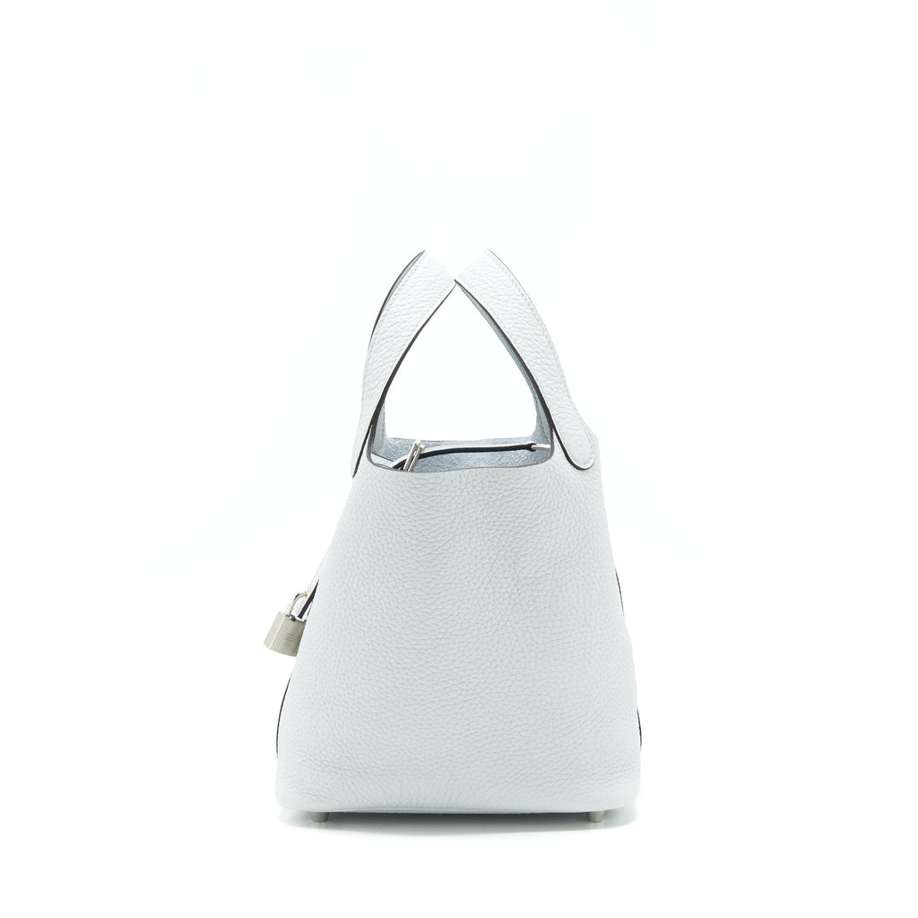 HERMES PICOTIN 18 LOCK BAG BLUE PALE SHW