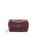 BALENCIAGA LOGO SHOULDER BAG DARK RED SHW