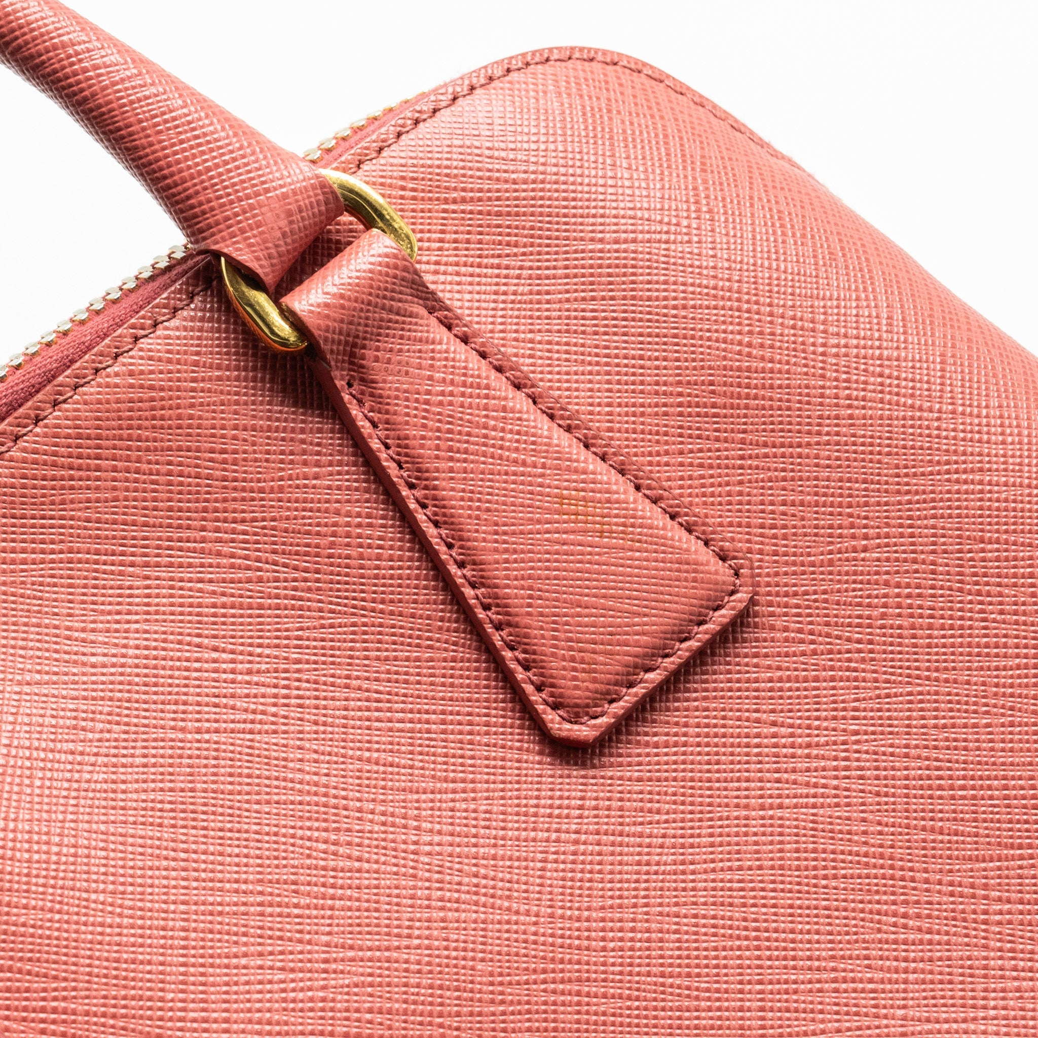 PRADA SAFFIANO PROMENADE BAG PINK GHW