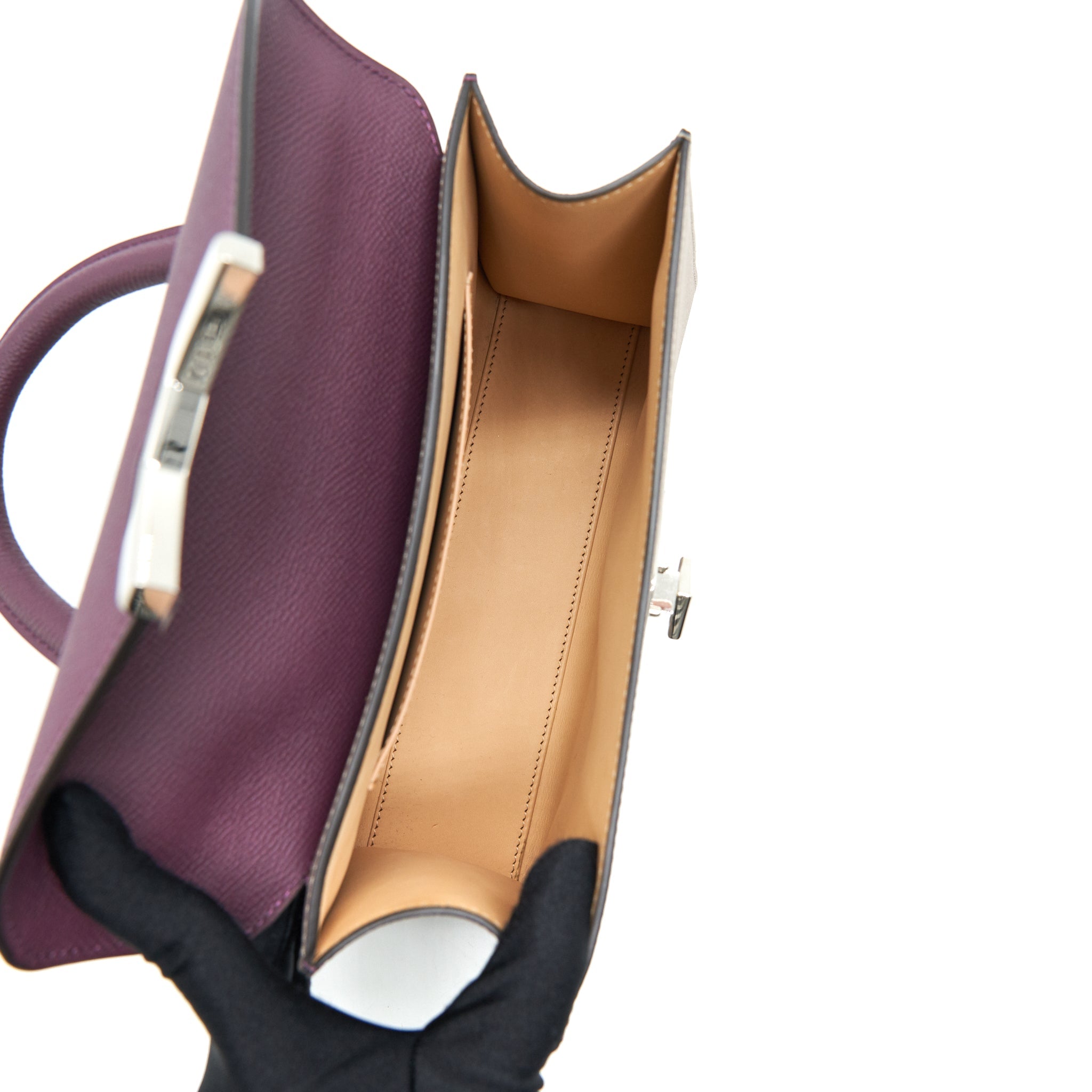 MOYNAT GABRIELLE PM IN PURPLE AND BEIGE SHW