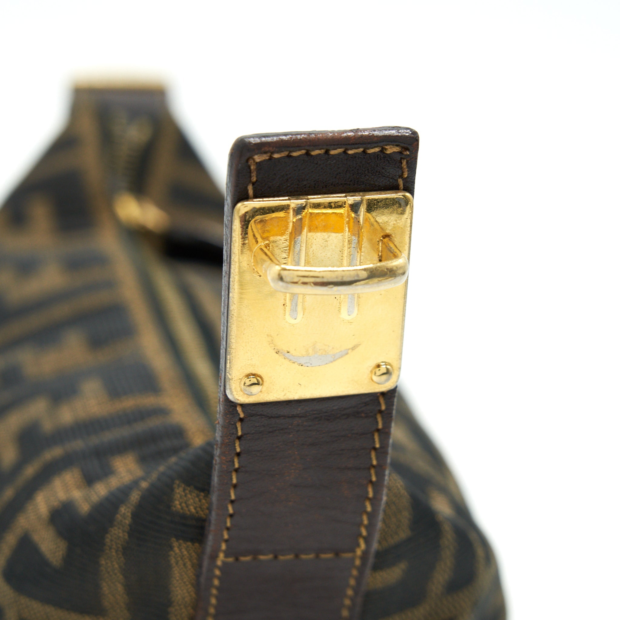 FENDI VINTAGE FF ZUCCA CANVAS MINI COSMETIC BAG