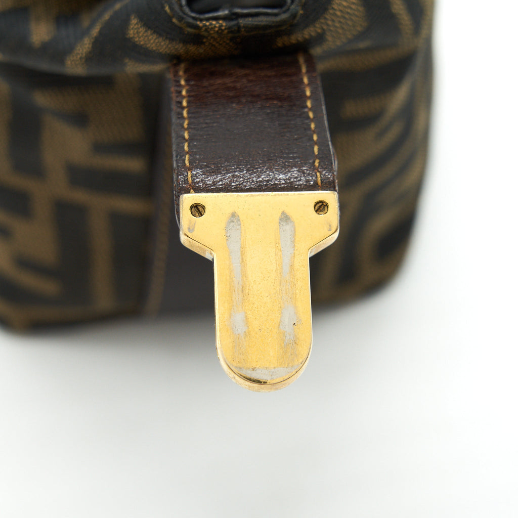 FENDI VINTAGE FF ZUCCA CANVAS MINI COSMETIC BAG