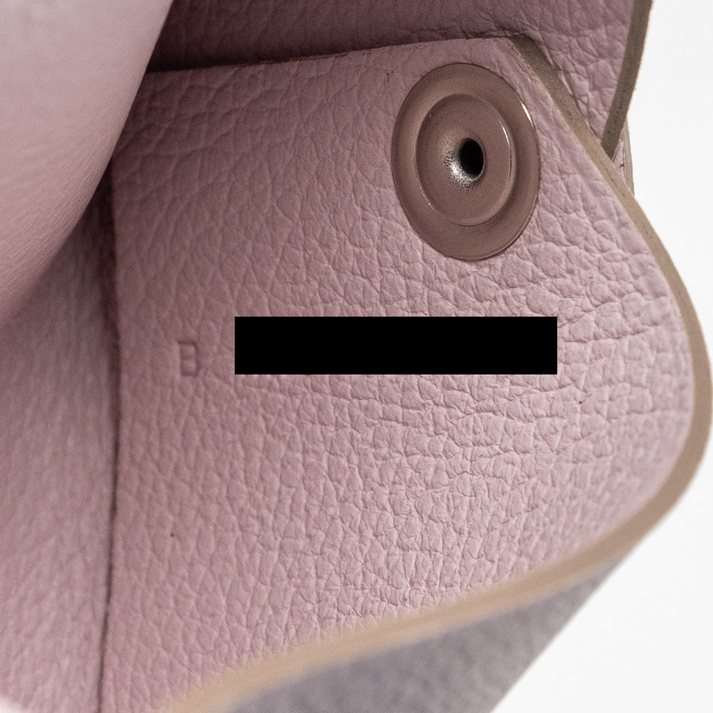 HERMES CALVI CARD HOLDER EVERCOLOR MAUVE PALE SHW
