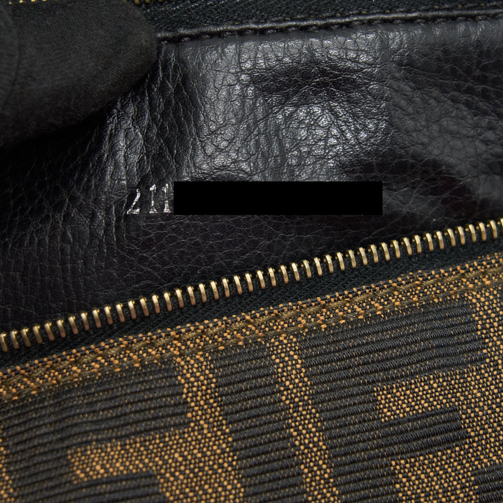 FENDI VINTAGE FF ZUCCA CANVAS MINI COSMETIC BAG