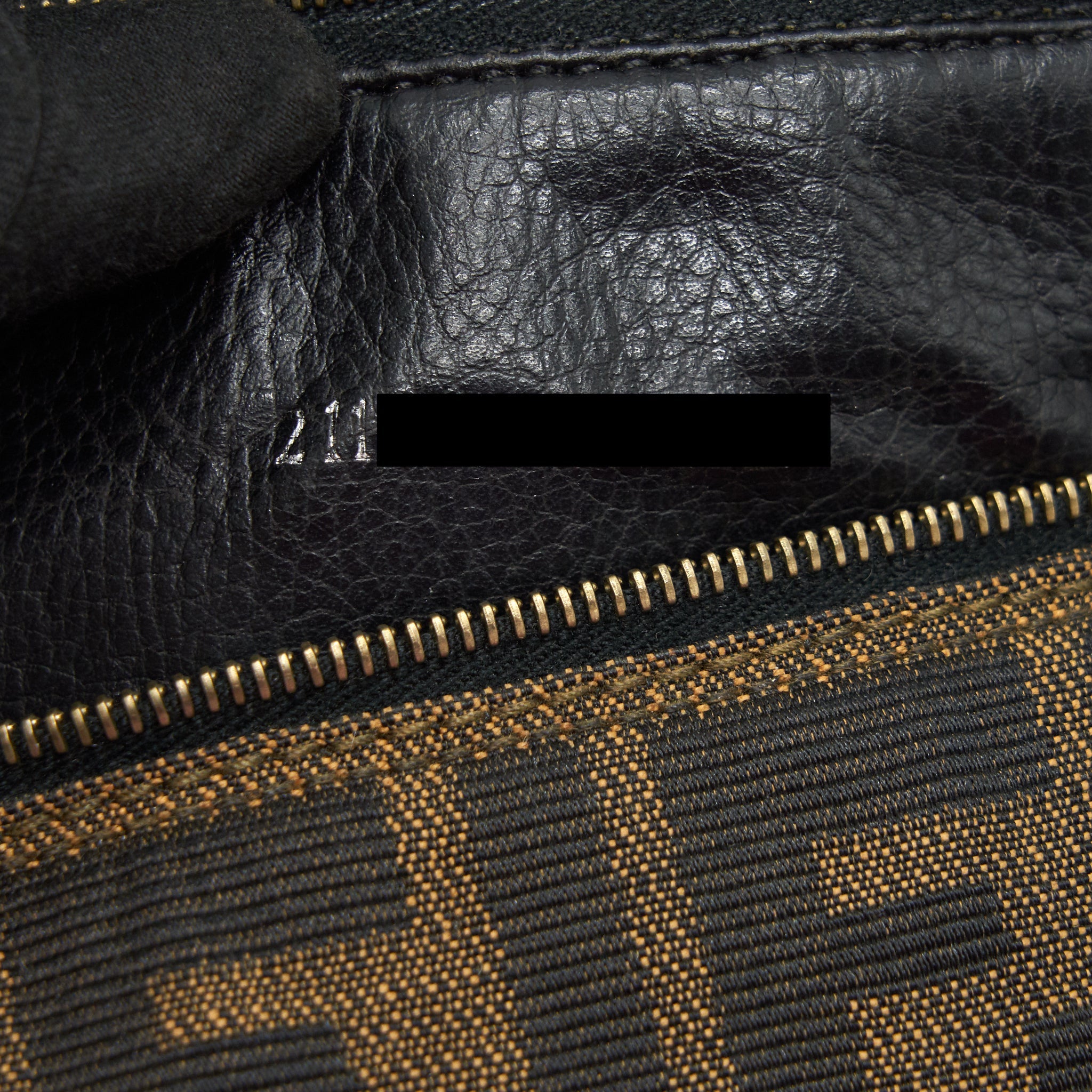 FENDI VINTAGE FF ZUCCA CANVAS MINI COSMETIC BAG