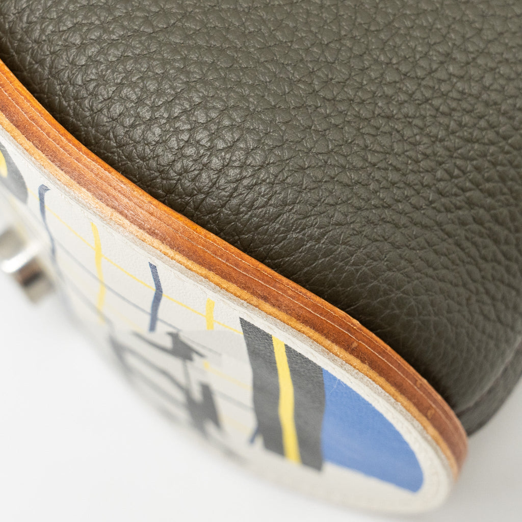 HERMES BOLIDE SKATEBOARD 31 TOGO VERT DE GRIS/NATURAL SABLE/MULTICOLOUR SHW