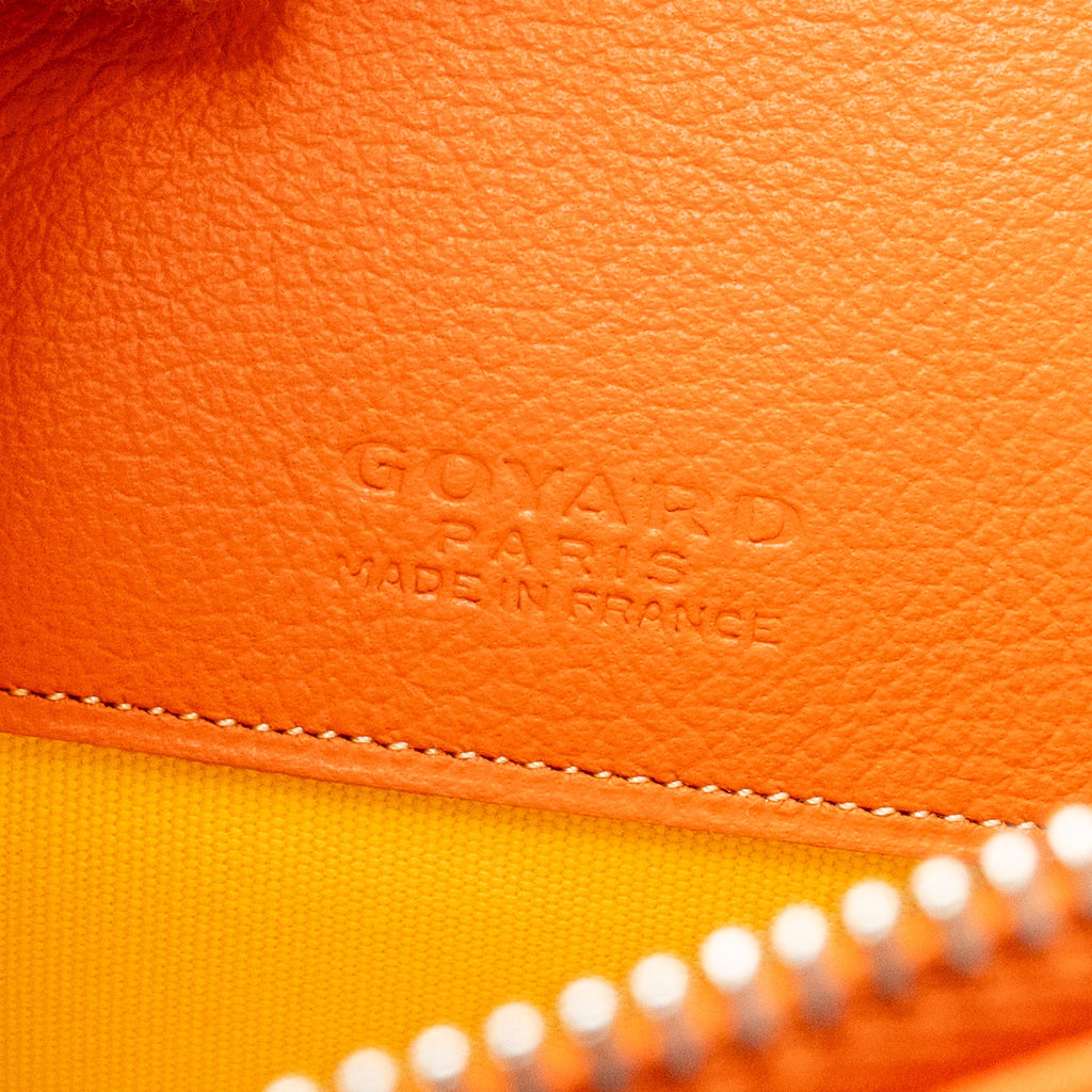 GOYARD SENAT MM POUCH GOYARDINE CANVAS ORANGE SHW