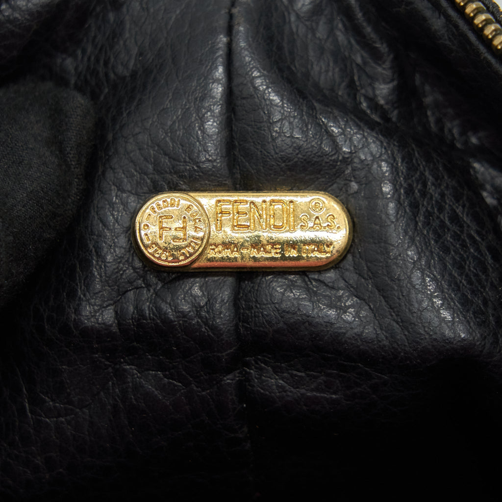 FENDI VINTAGE FF ZUCCA CANVAS MINI COSMETIC BAG