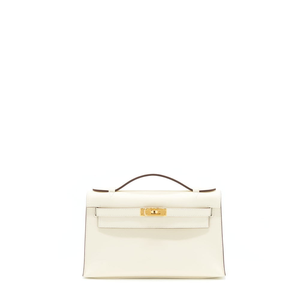 HERMES KELLY POCHETTE SWIFT NATA GHW