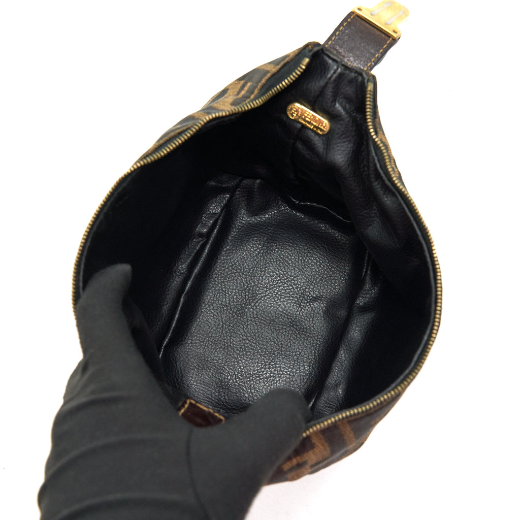 FENDI VINTAGE FF ZUCCA CANVAS MINI COSMETIC BAG