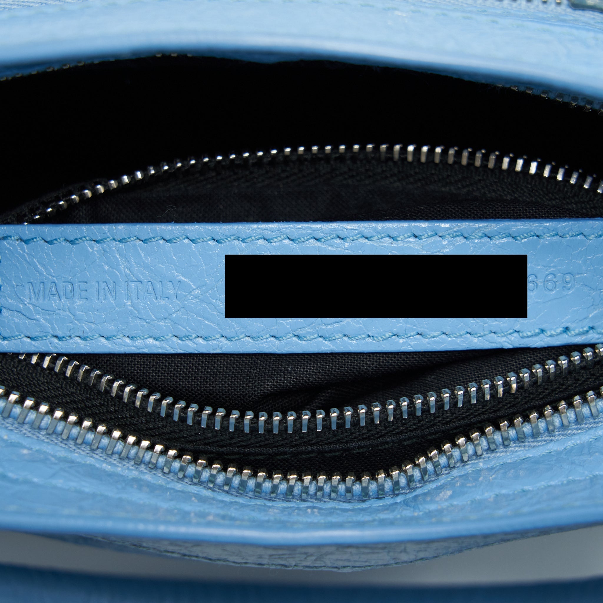 BALENCIAGA MINI CITY BAG LIGHT BLUE SHW