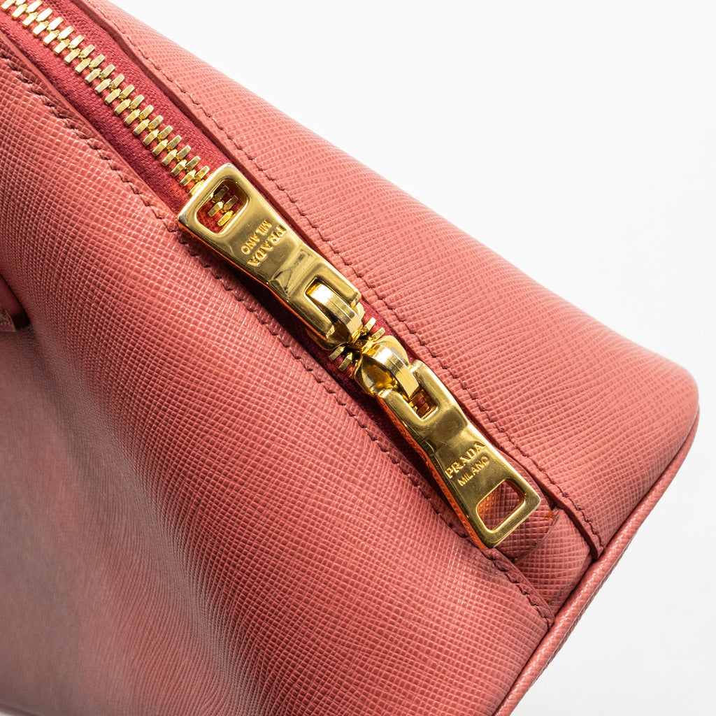 PRADA SAFFIANO PROMENADE BAG PINK GHW