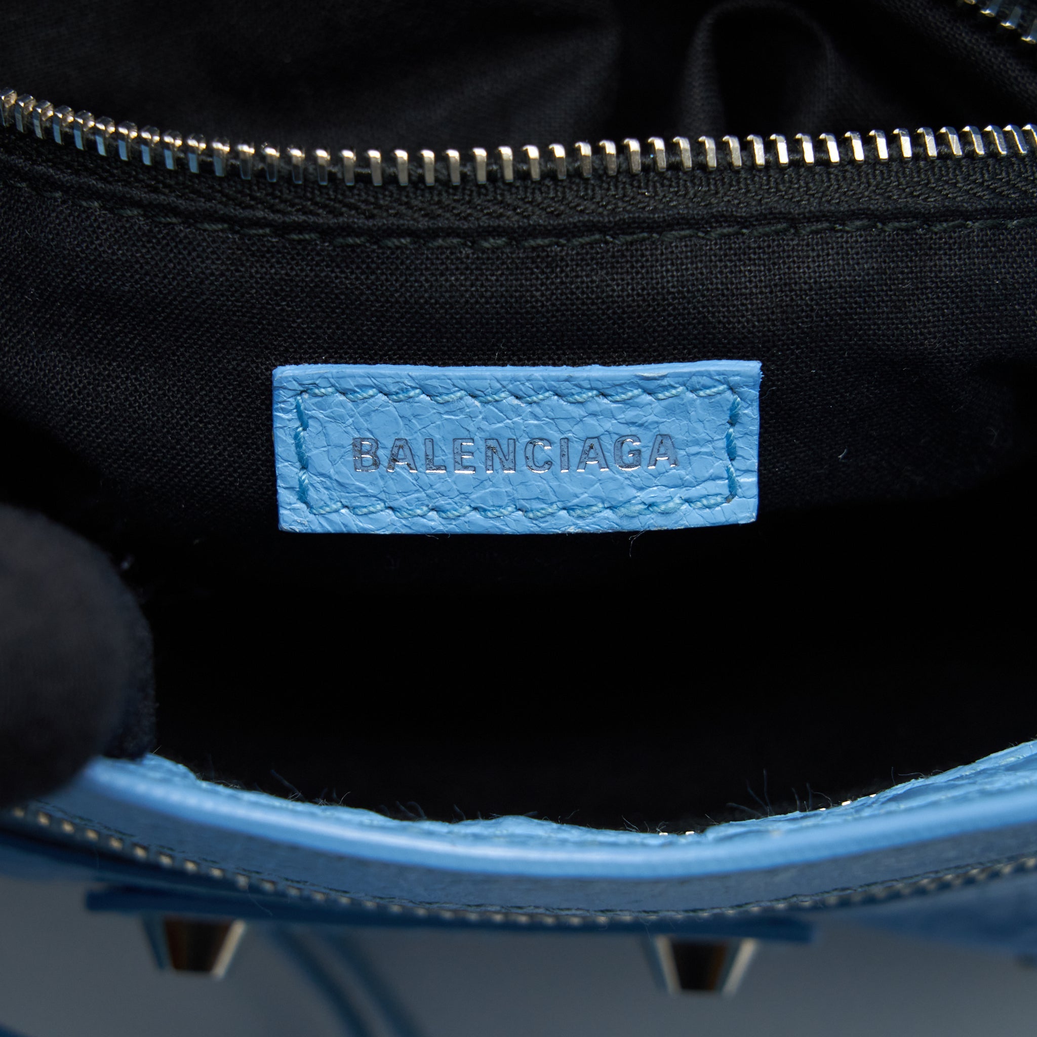 BALENCIAGA MINI CITY BAG LIGHT BLUE SHW
