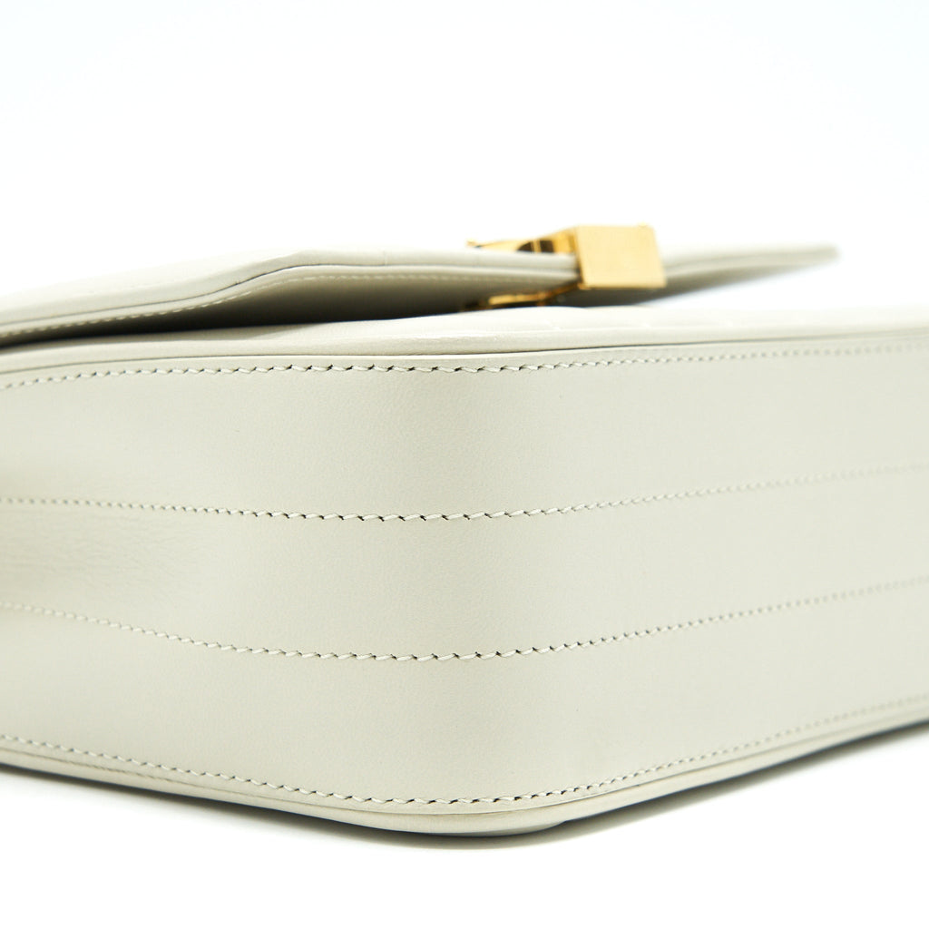 SAINT LAURENT VICKY CHAIN BAG LIGHT BEIGE GHW