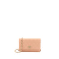 CHANEL GIANT CC LOGO WALLET ON CHAIN CAVIAR DARK PINK LGHW (MICROCHIP)