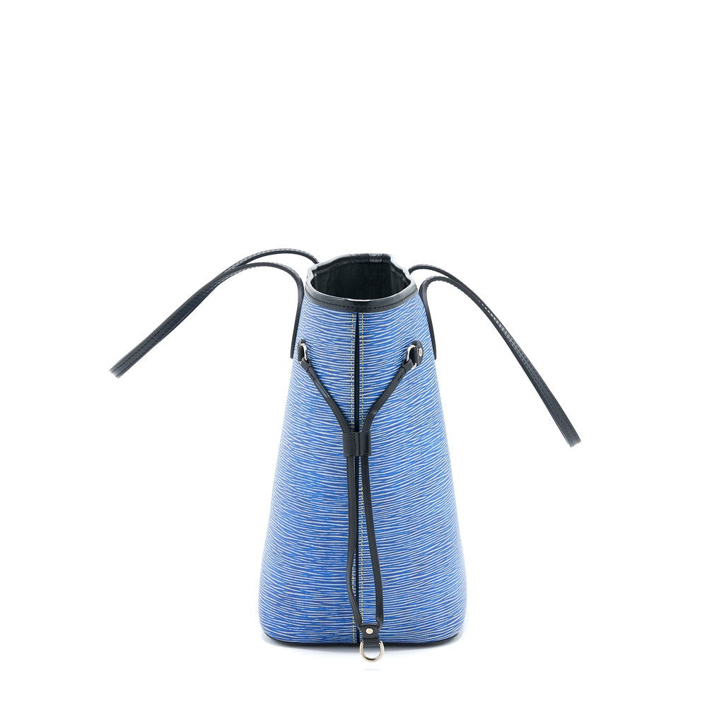 LOUIS VUITTON NEVERFULL MM EPI BLUE DENIM/BLACK SHW