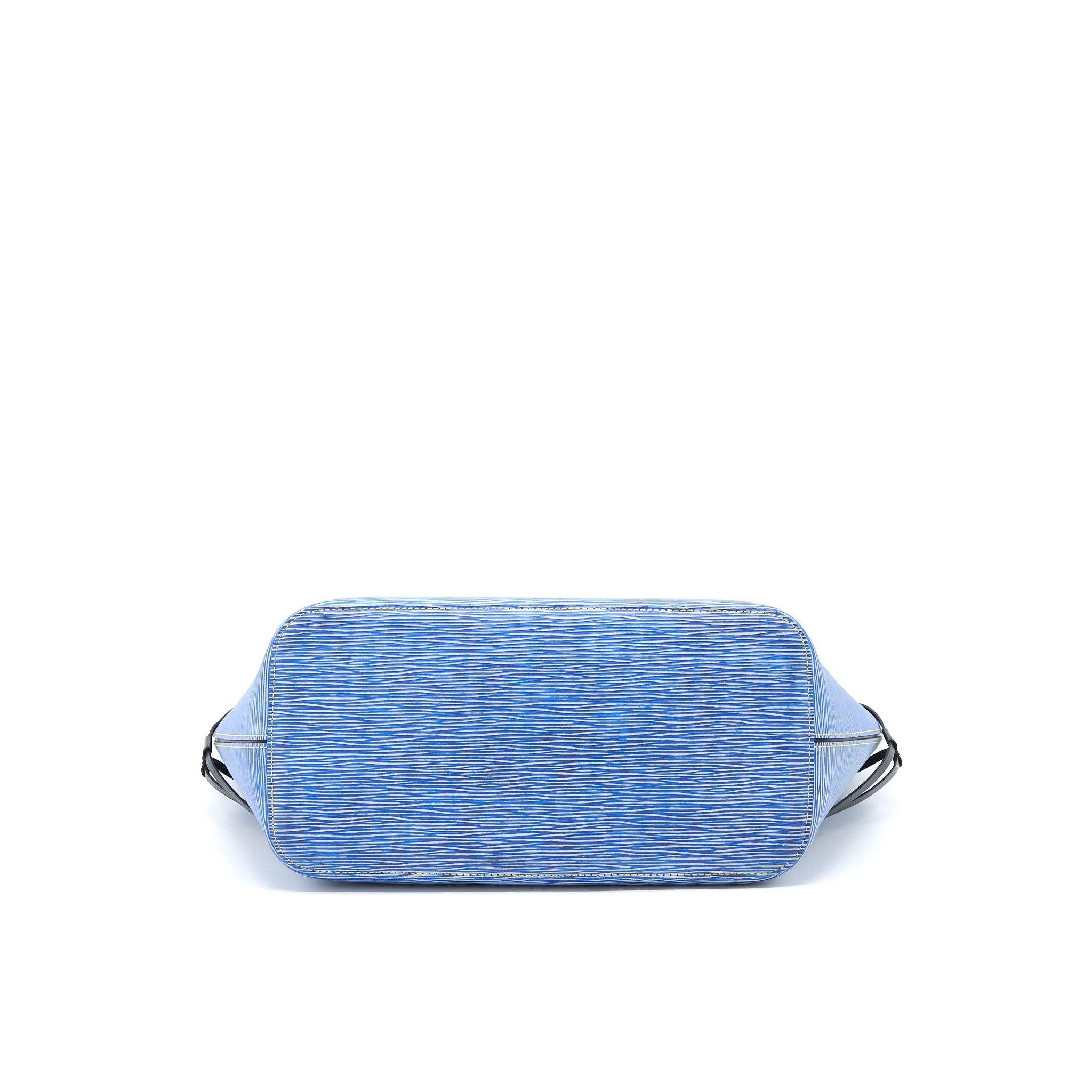 LOUIS VUITTON NEVERFULL MM EPI BLUE DENIM/BLACK SHW