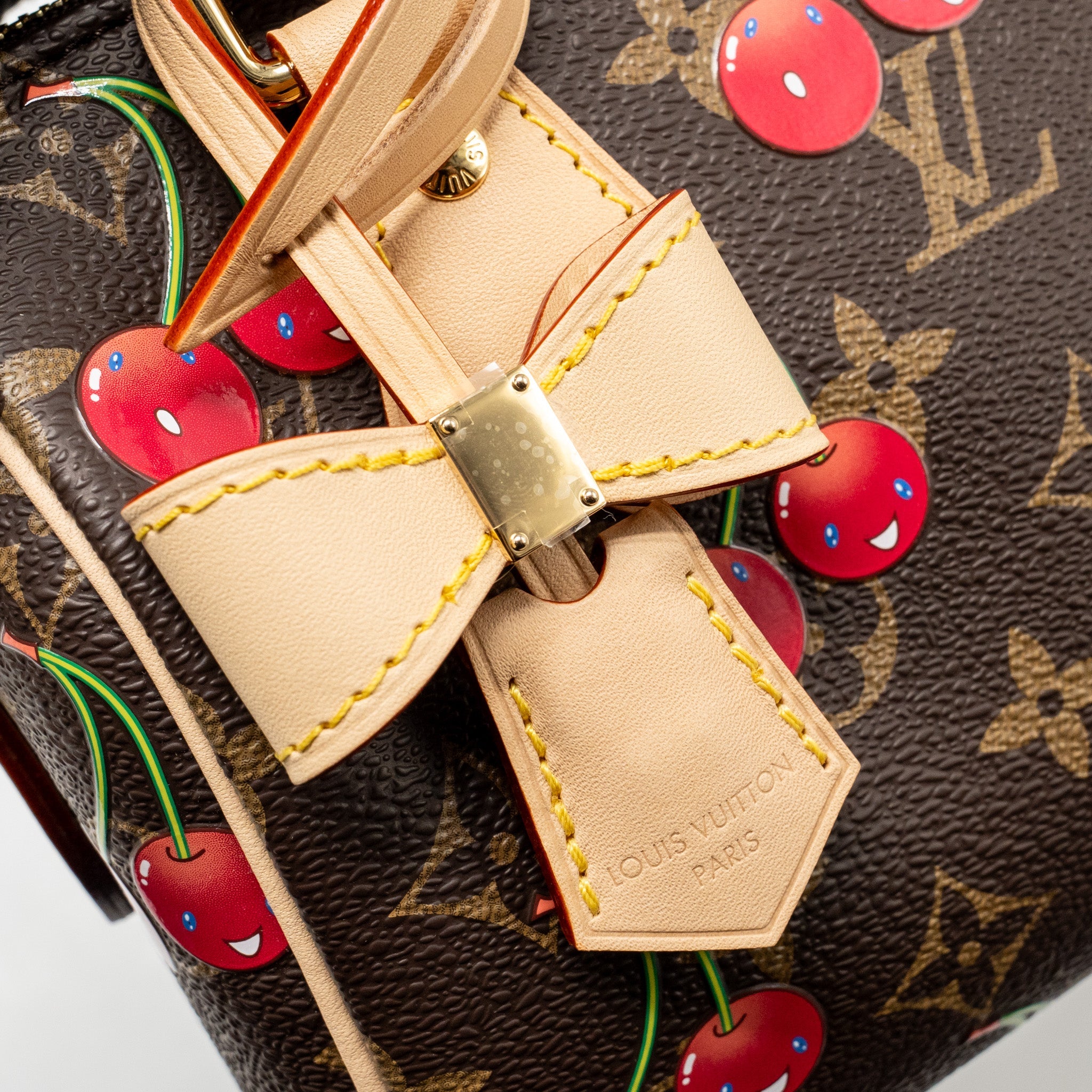 LOUIS VUITTON X TAKASHI MURAKAMI SPEEDY BANDOULIERE 20 MONOGRAM CHERRY COATED CANVAS MULTICOLOURED GHW