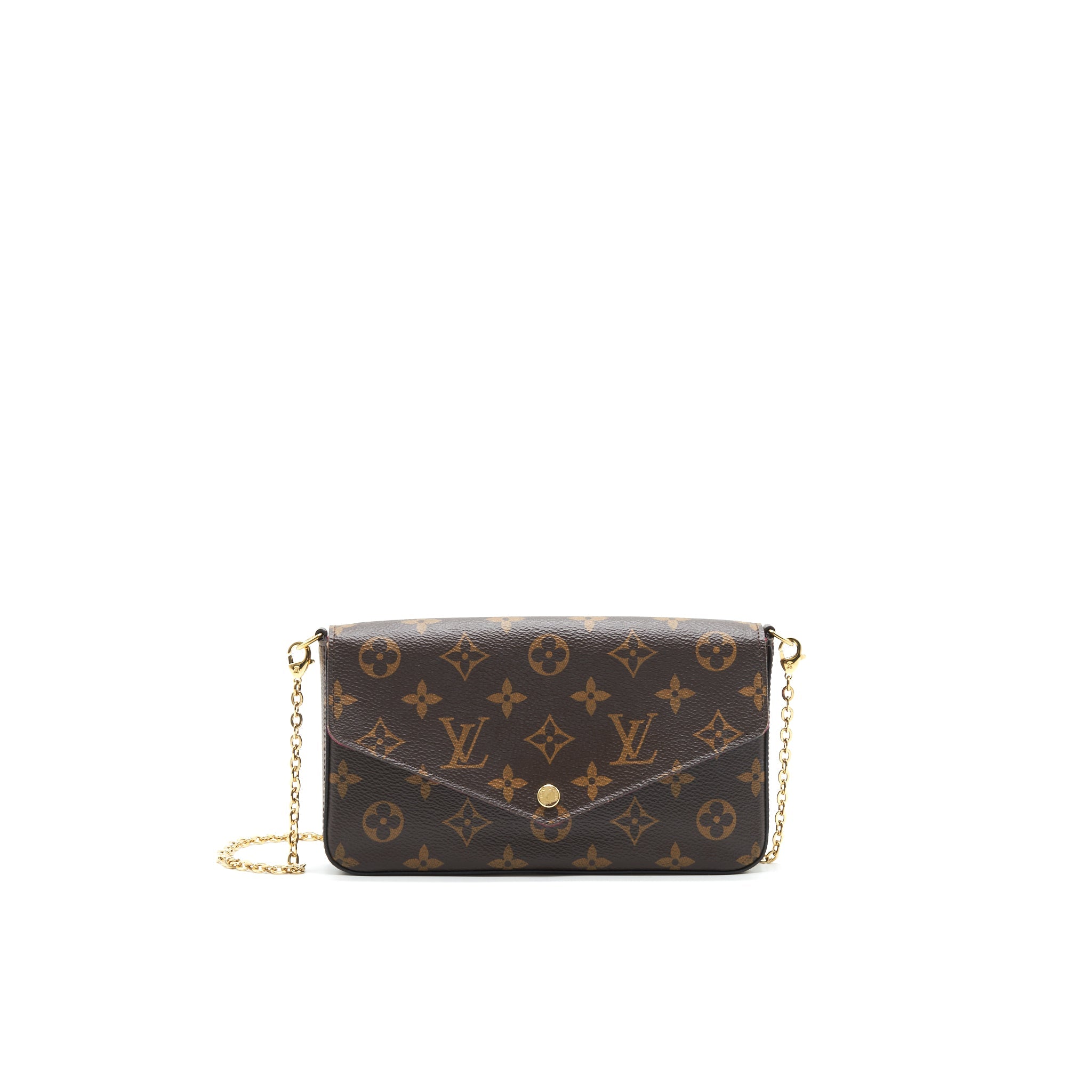 LOUIS VUITTON FELICIE POCHETTE (ZIPPED POCKET LOST)