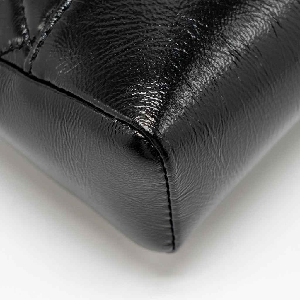 CHANEL MINI 31 BAG SHINY LAMBSKIN BLACK LGHW (MICROCHIP)