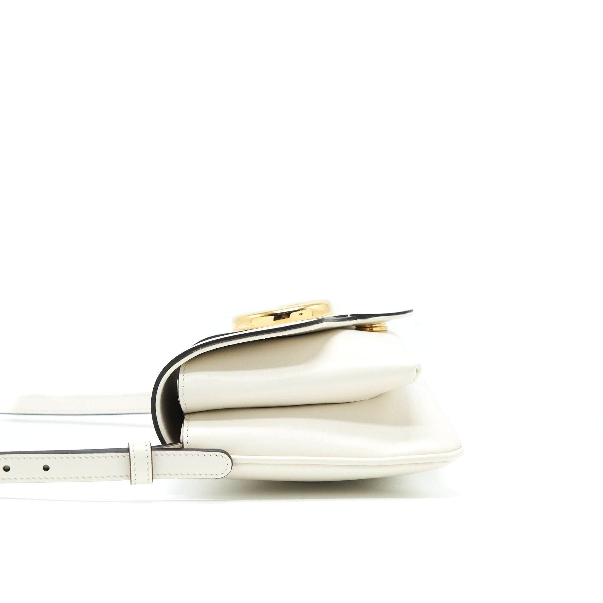 GUCCI SMALL ARLI FLAP BAG CREAM WITH GHW