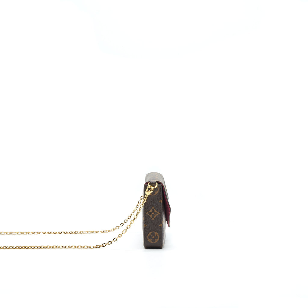 LOUIS VUITTON FELICIE POCHETTE (ZIPPED POCKET LOST)