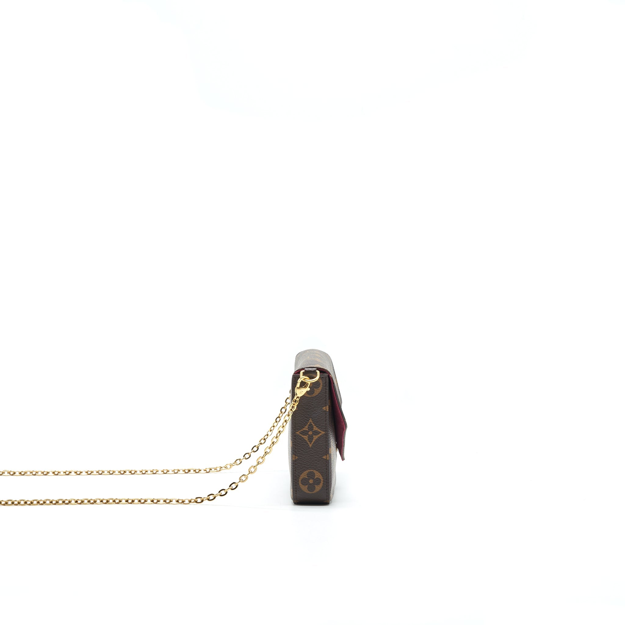 LOUIS VUITTON FELICIE POCHETTE (ZIPPED POCKET LOST)