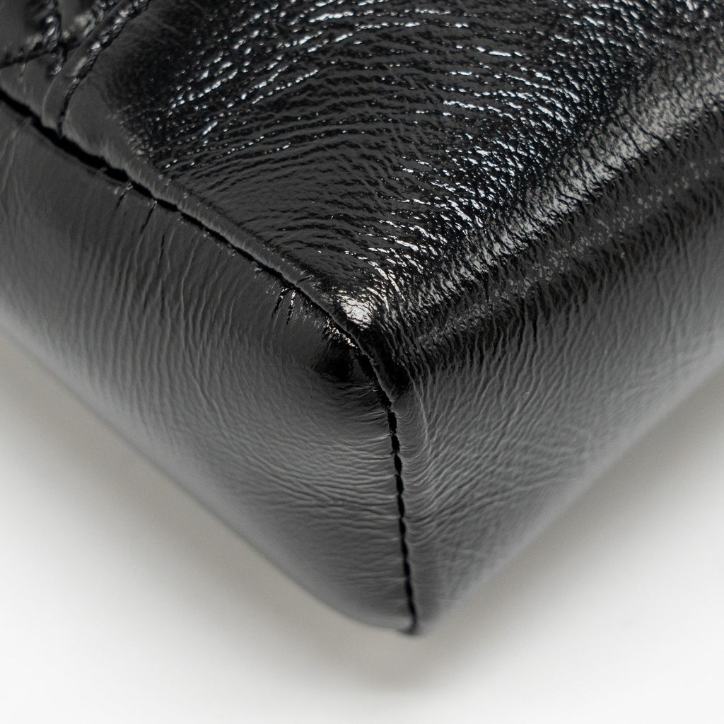 CHANEL MINI 31 BAG SHINY LAMBSKIN BLACK LGHW (MICROCHIP)
