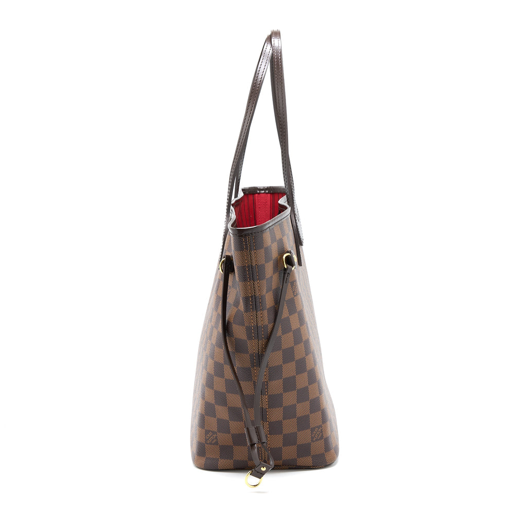 LOUIS VUITTON NEVERFULL MM DAMIER EBENE CANVAS GHW