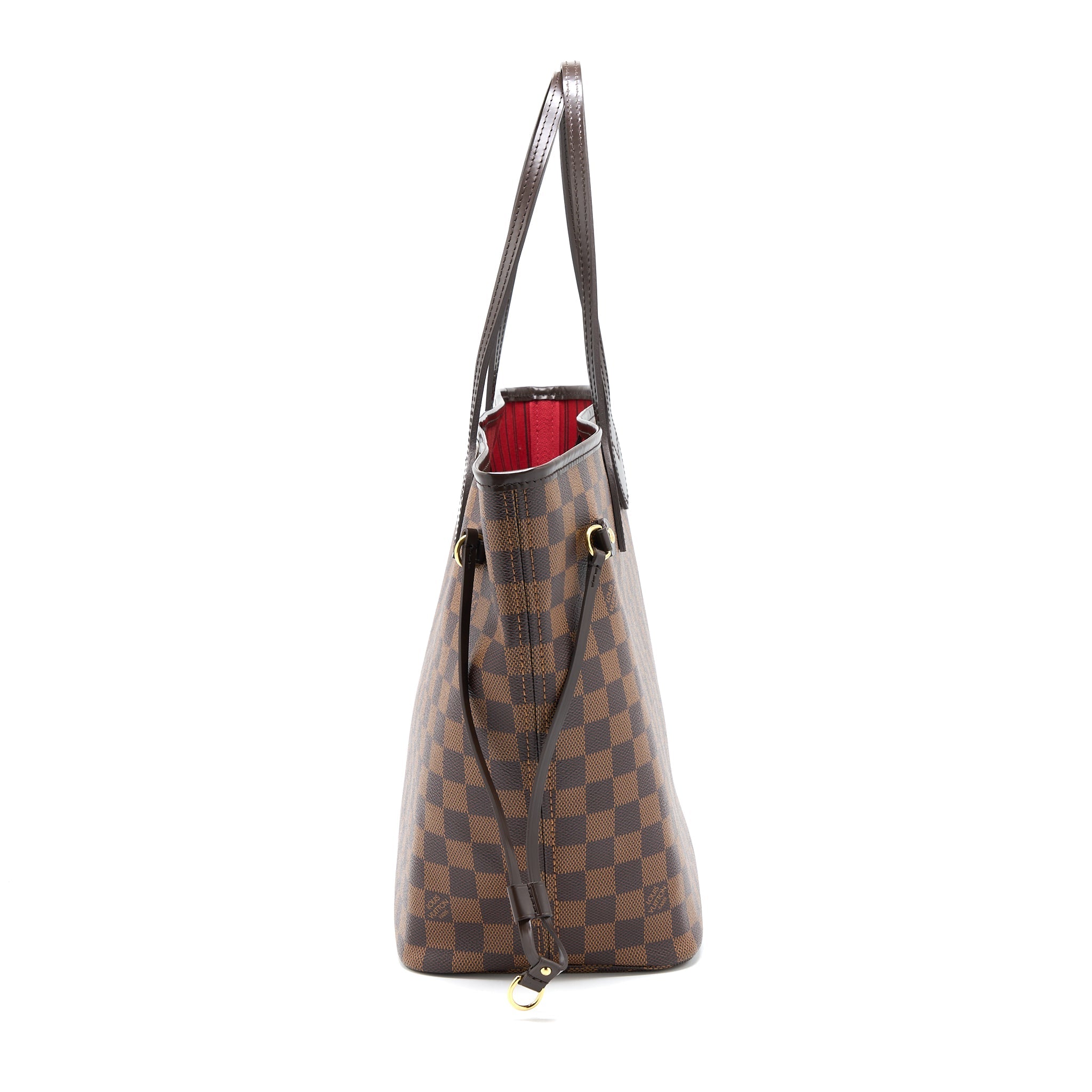 LOUIS VUITTON NEVERFULL MM DAMIER EBENE CANVAS GHW