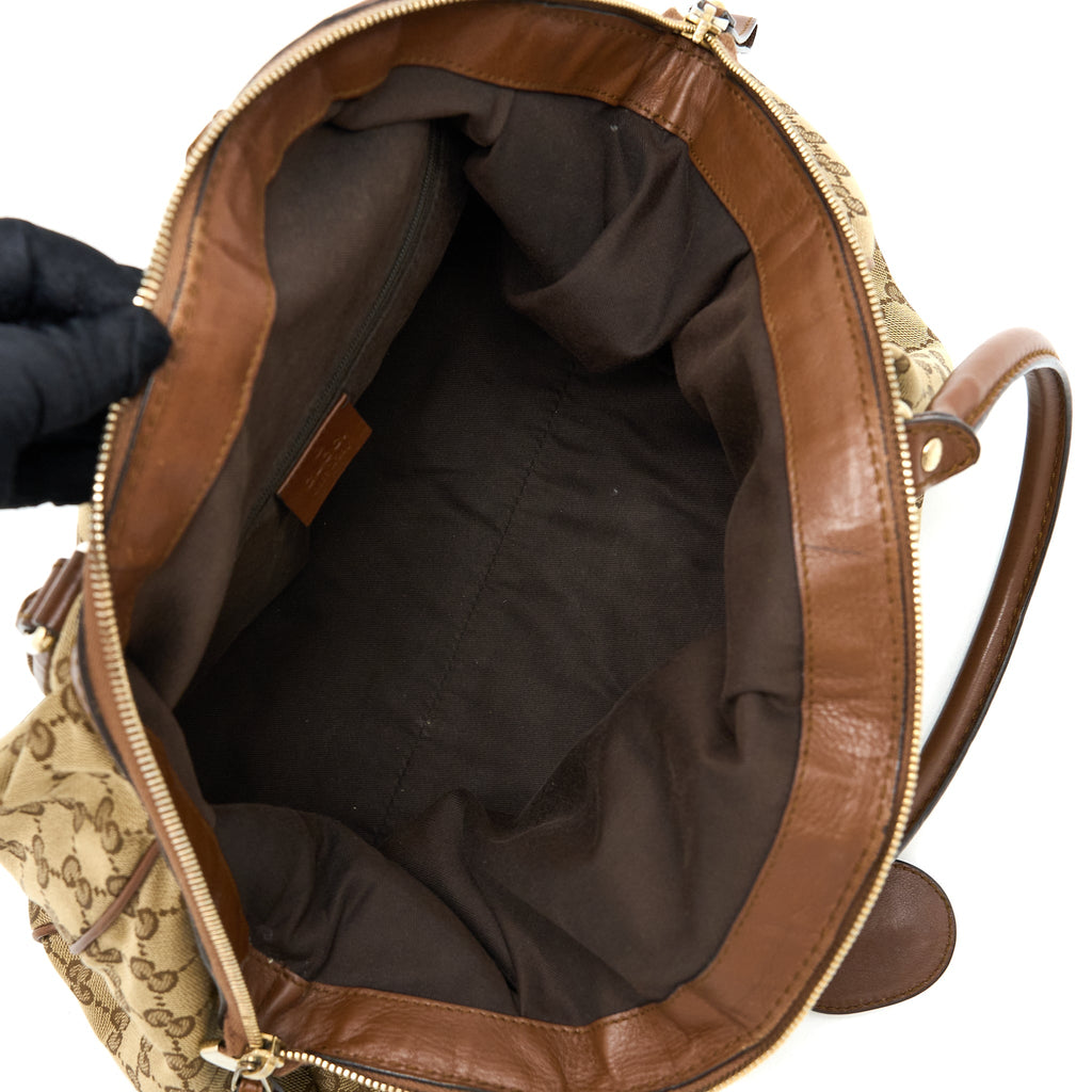 GUCCI TOTE GG SUPREME CANVAS GHW