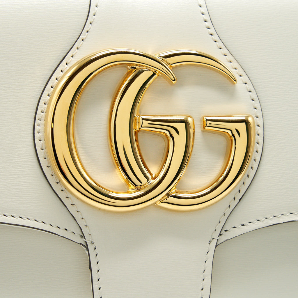 GUCCI SMALL ARLI FLAP BAG CREAM WITH GHW