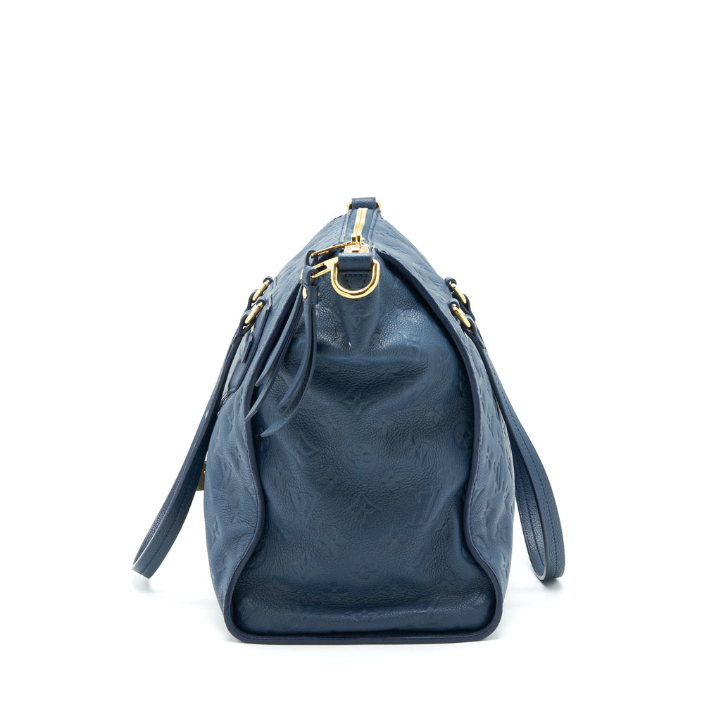 LOUIS VUITTON LUMINEUSE PM MONOGRAM EMPREINTE NAVY GHW